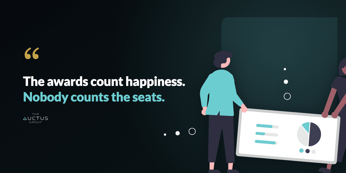 Quote: The awards count happiness. Nobody counts the seats.